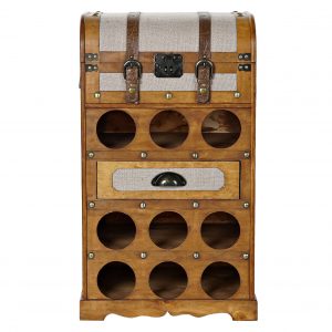 Botellero Baúl Home Deco para 9 Botellas - Imagen 2