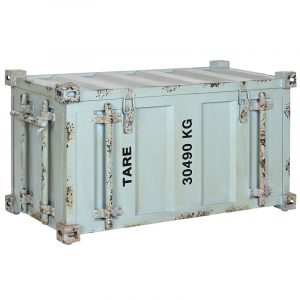 Baul Arcon de Metal, Container Turquesa - Imagen 1