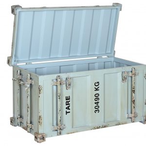 Baul Arcon de Metal, Container Turquesa - Imagen 4