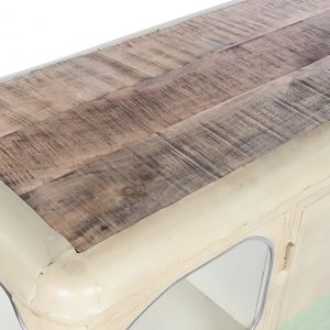 Buffet Metal y Madera Furgoneta Flower Power - Imagen 5