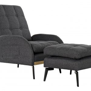 SET Sofá Butaca con Banqueta, Reclinable y convertir en Cama - Imagen 23