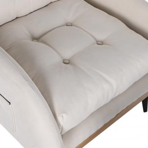 SET Sofá Butaca con Banqueta, Reclinable y convertir en Cama - Imagen 9