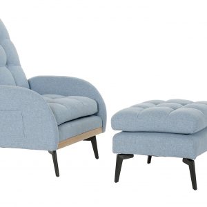 SET Sofá Butaca con Banqueta, Reclinable y convertir en Cama - Imagen 25