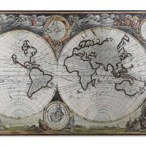 Cuadro Impresión Cristal Templado Mapamundi 180x120cm - Imagen 5