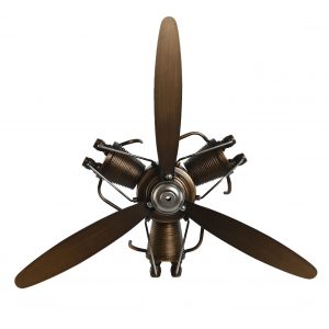 Decoración de Pared Hélice Metal Retro color Marrón - Imagen 4