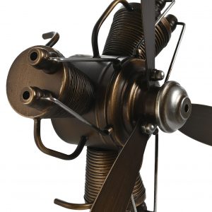 Decoración de Pared Hélice Metal Retro color Marrón - Imagen 2