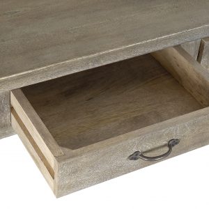 Escritorio fabricado en Madera de Mango, color Natural - Imagen 4