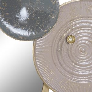 Espejo de decoración juego circulo Pared Metal - Imagen 2