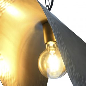 Lampara Hierro y Doblada Decoración Envejecido de Techo - Imagen 4