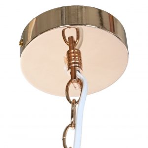 Lampara Redonda, de Decoración Cristal y Metal Transparente de Techo - Imagen 7