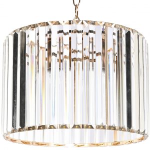 Lampara Redonda, de Decoración Cristal y Metal Transparente de Techo - Imagen 8