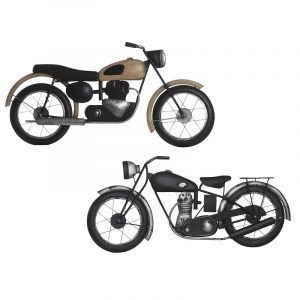 Juego decoración Pared Motos Harley 65 x 4,5 x 32,5 Metal - Imagen 1