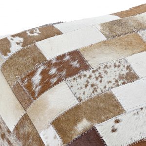 Exclusivo Cojín Suelo Cuadrado, Estilo Colonial, Piel Cabra - Imagen 3