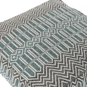 Cojín Suelo Cuadrado Multicolor, Estilo Boho Algodón, Reposapiés - Imagen 2