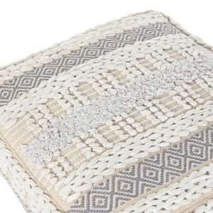 Cojín Suelo, cuadrado de Algodón, estilo Boho, Rayas - Imagen 2