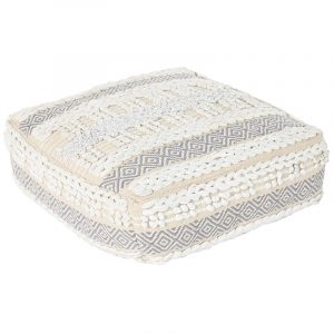 Cojín Suelo, cuadrado de Algodón, estilo Boho, Rayas - Imagen 1