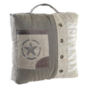 Cojín Suelo estilo Vintage 90 cuadrado de Algodón, Reposapiés - Imagen 4