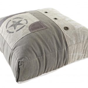 Cojín Suelo estilo Vintage 90 cuadrado de Algodón, Reposapiés - Imagen 2