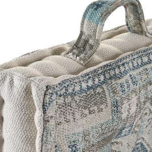 Cojín Suelo, Cuadrado con Asa, Estilo Árabe Algodón, Reposapiés - Imagen 5