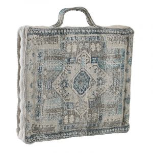 Cojín Suelo, Cuadrado con Asa, Estilo Árabe Algodón, Reposapiés - Imagen 1