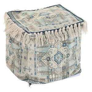 Cojín Suelo, Cuadrado Flecos, Estilo Árabe Algodón, Reposapiés - Imagen 2