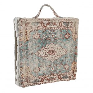 Cojín Suelo, Cuadrado con Asa, Estilo Árabe Algodón, Reposapiés - Imagen 10