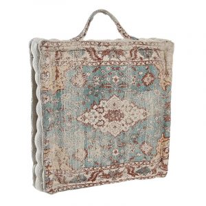 Cojín Suelo, Cuadrado con Asa, Estilo Árabe Algodón, Reposapiés - Imagen 2