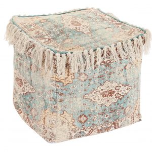 Cojín Suelo, Cuadrado Flecos, Estilo Árabe Algodón, Reposapiés - Imagen 6