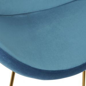 Silla Terciopelo moderno Glamour Comedor Salon, de madera y Metal - Imagen 12