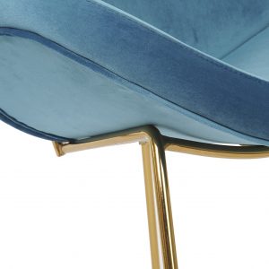 Silla Terciopelo moderno Glamour Comedor Salon, de madera y Metal - Imagen 14