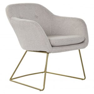 Sillón Lino Metal Verde Menta, estilo moderno Scandi - Imagen 5