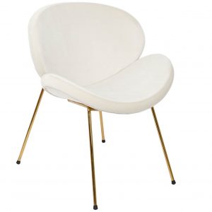 Silla Terciopelo moderno Glamour Comedor Salon, de madera y Metal - Imagen 5