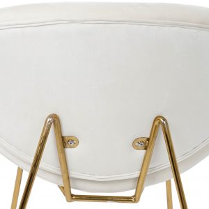 Silla Terciopelo moderno Glamour Comedor Salon, de madera y Metal - Imagen 9