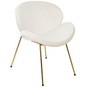 Silla Terciopelo moderno Glamour Comedor Salon, de madera y Metal - Imagen 2