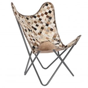 Sillón estilo Colonial, Piel Hierro Rombos, distintos Colores - Imagen 6