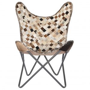 Sillón estilo Colonial, Piel Hierro Rombos, distintos Colores - Imagen 8