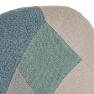 SET 4 Modernas Sillas Poliéster Pino, Scandi Tapizado Patchwork - Imagen 4