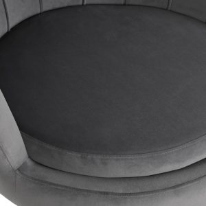 Butaca Velvet Diseño Concha, Poliéster y Metal, Terciopelo - Imagen 13