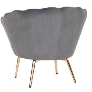 Butaca Velvet Diseño Concha, Poliéster y Metal, Terciopelo - Imagen 22