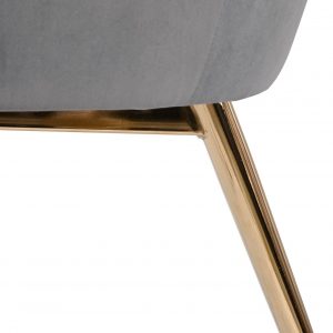 Butaca Velvet Diseño Concha, Poliéster y Metal, Terciopelo - Imagen 23