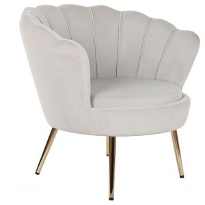 Butaca Velvet Diseño Concha, Poliéster y Metal, Terciopelo - Imagen 15