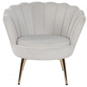 Butaca Velvet Diseño Concha, Poliéster y Metal, Terciopelo - Imagen 10