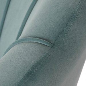 Butaca Velvet Diseño Concha, Poliéster y Metal, Terciopelo - Imagen 7