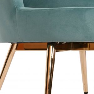 Butaca Velvet Diseño Concha, Poliéster y Metal, Terciopelo - Imagen 25