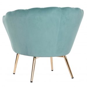 Butaca Velvet Diseño Concha, Poliéster y Metal, Terciopelo - Imagen 20