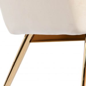 Butaca, Sillón Poliéster Velvet Metal, estilo Moderno Glam - Imagen 25