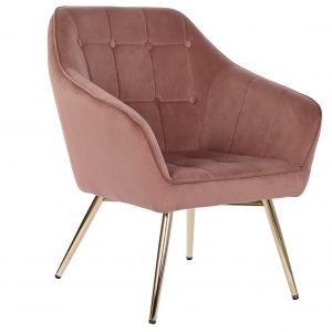 Butaca, Sillón Poliéster Velvet Metal, estilo Moderno Glam - Imagen 10