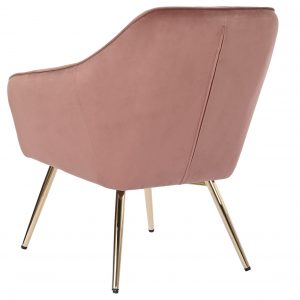 Butaca, Sillón Poliéster Velvet Metal, estilo Moderno Glam - Imagen 13