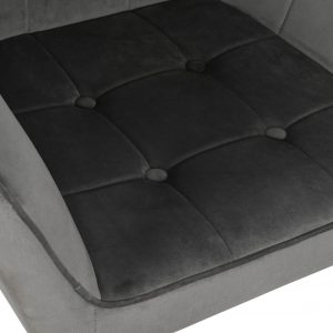 Butaca, Sillón Poliéster Velvet Metal, estilo Moderno Glam - Imagen 15