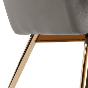 Butaca, Sillón Poliéster Velvet Metal, estilo Moderno Glam - Imagen 28